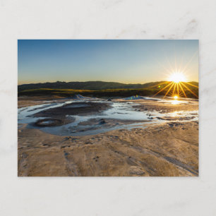 mud volcanoes of Berca Romania Postcard