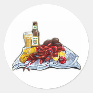 Mudbugs and Brew Classic Round Sticker