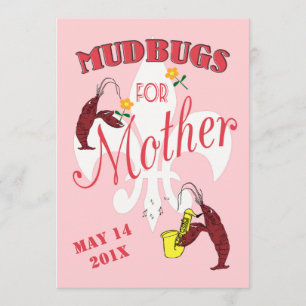 Mudbugs For Mother Crawfish Boil Invitation