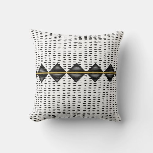 Mudcloth_Inspired Throw Pillow