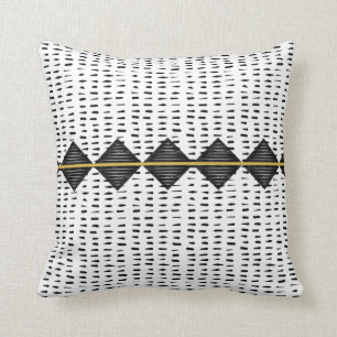 Mudcloth-Inspired Throw Pillow