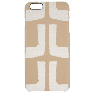 Mudcloth Modern Tribal African print Clear iPhone 6 Plus Case