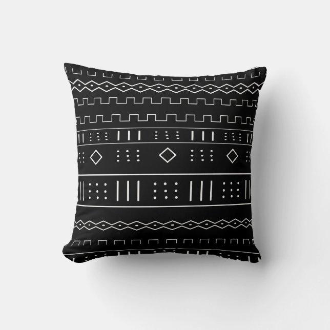 Mudcloth Throw Pillow (Front)