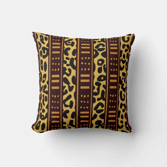 Mudcloth Throw Pillow Zazzle