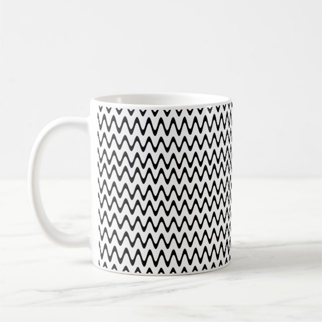 mudcloth zigzag art coffee mug (Left)