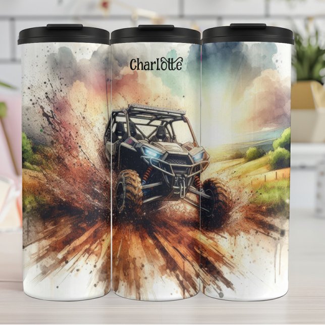 Mudding Adventure: Off-Roading, Splatter, Thrill Thermal Tumbler (Creator Uploaded)