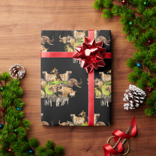 Muddy Buffalo wildlife frame Wrapping Paper