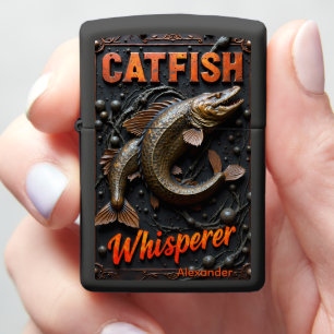 Muddy Catfish Personalized River Monster Zippo Lighter