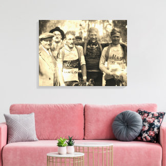 Muddy Faces Tour de France 1928 After Stage 10 Canvas Print