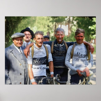 Muddy Faces Tour de France 1928 After Stage 10 Poster