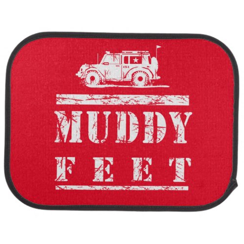 Muddy Feet Car Floor Mat