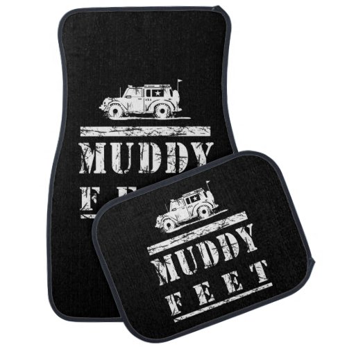 Muddy Feet  Car Floor Mat