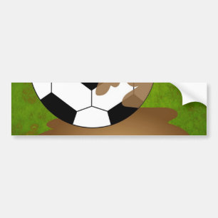 Muddy Football Bumper Sticker