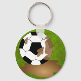 Muddy Football Keychain
