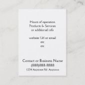Muddy Gumboots for Farmers Country Store Business Card (Back)