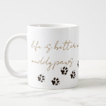 Muddy Paws Coffee Mug