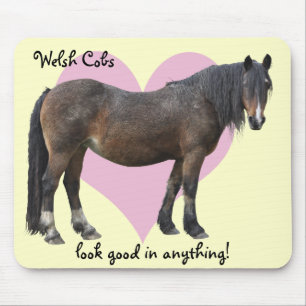Muddy Welsh cob mousemat Mouse Pad