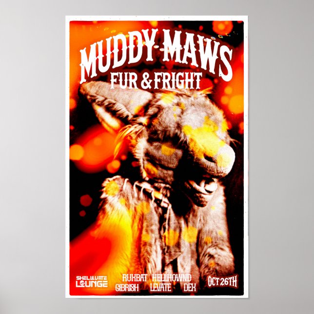 MuddyMaws Fur & Fright #8802 Poster (Front)