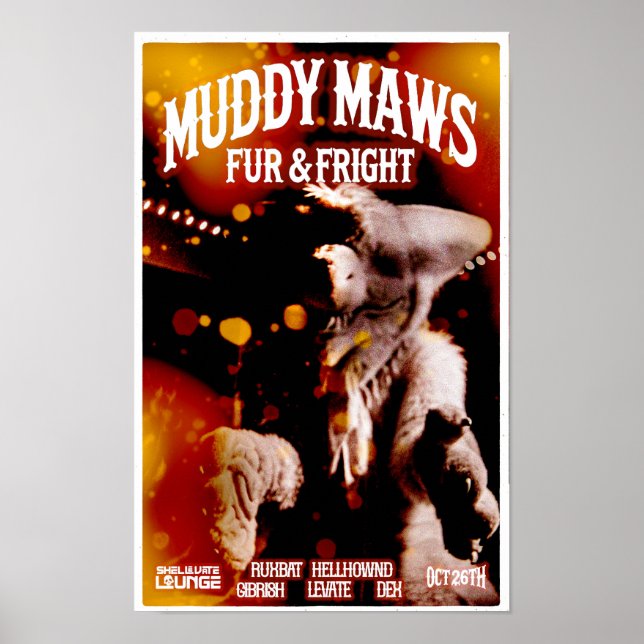 MuddyMaws Fur & Fright #8807 Poster (Front)