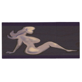 mudflap babe wood flash drive