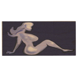 Mudflap Babe Wood Flash Drive