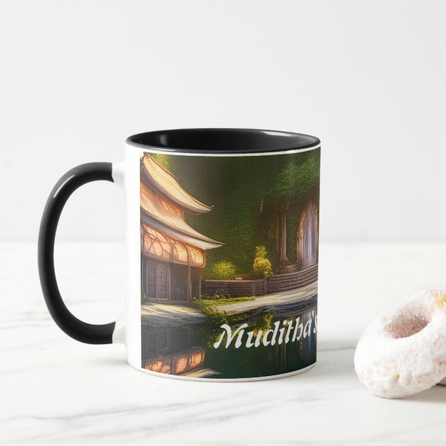 Muditha's Morning Tea Mug (With Donut)