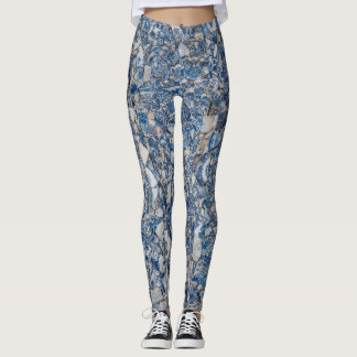 Mudlark broken blue sherds legging