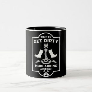 Mudlarking Metal Detecting Two-Tone Coffee Mug