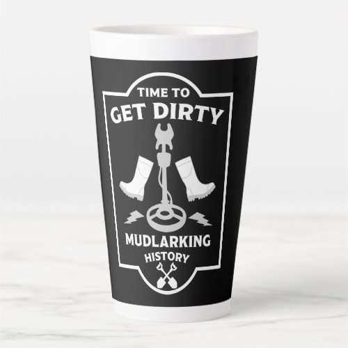 Mudlarking Treasure Hunting Latte Mug