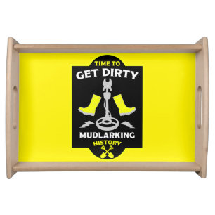 Mudlarking Treasure Hunting Serving Tray