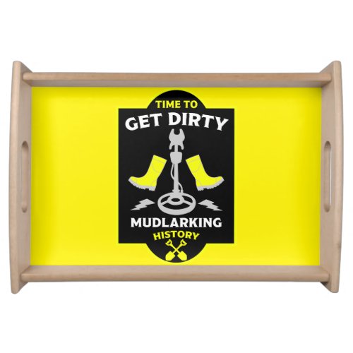 Mudlarking Treasure Hunting Serving Tray