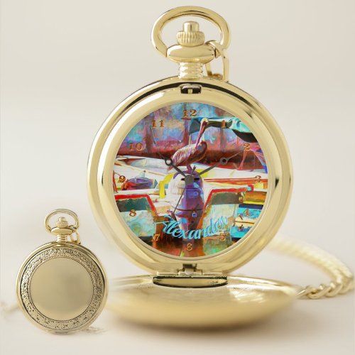 Muelle Los Peines Pelican 0463 Pocket Watch