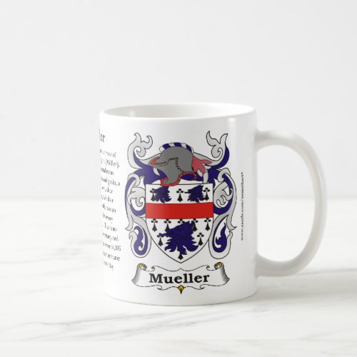 Mueller Family Coat of Arms Mug
