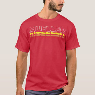 Mueller First Name Funny Vintage Sunset Mueller fa T-Shirt