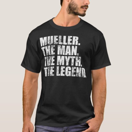 MuellerMueller Family name Mueller last Name Muell T_Shirt