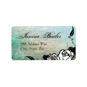 Muerte Day of the Dead Calaveras Sugar Skull Art Label