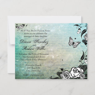 Muerte Day of the Dead Calaveras Sugar Skull Invitation