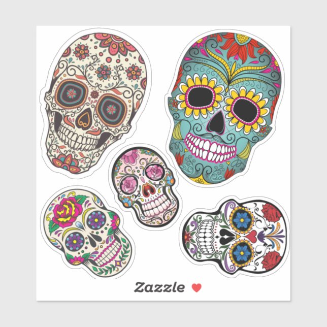 Muerte Skulls Sticker (Sheet)