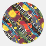 Mufasa Pride Lands Tapestry Pattern Classic Round Sticker