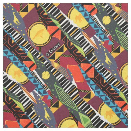 Mufasa Pride Lands Tapestry Pattern Fabric