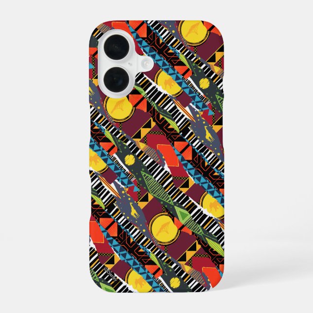 Mufasa Pride Lands Tapestry Pattern Iphone Case (Back)