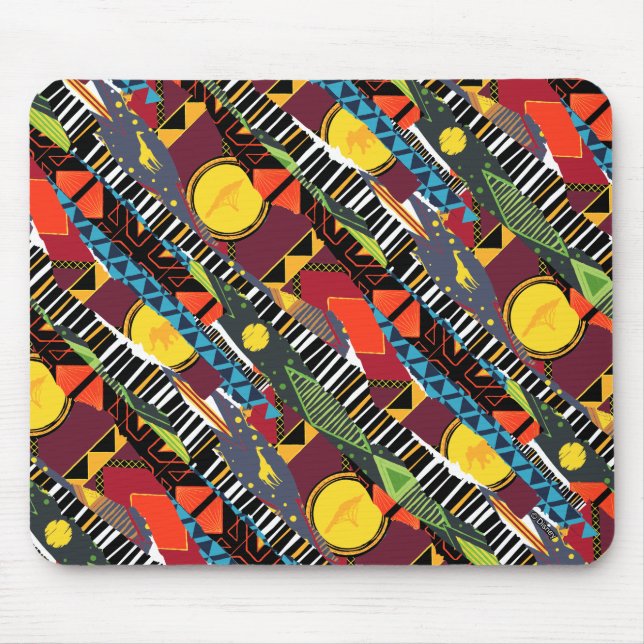 Mufasa Pride Lands Tapestry Pattern Mouse Pad (Front)