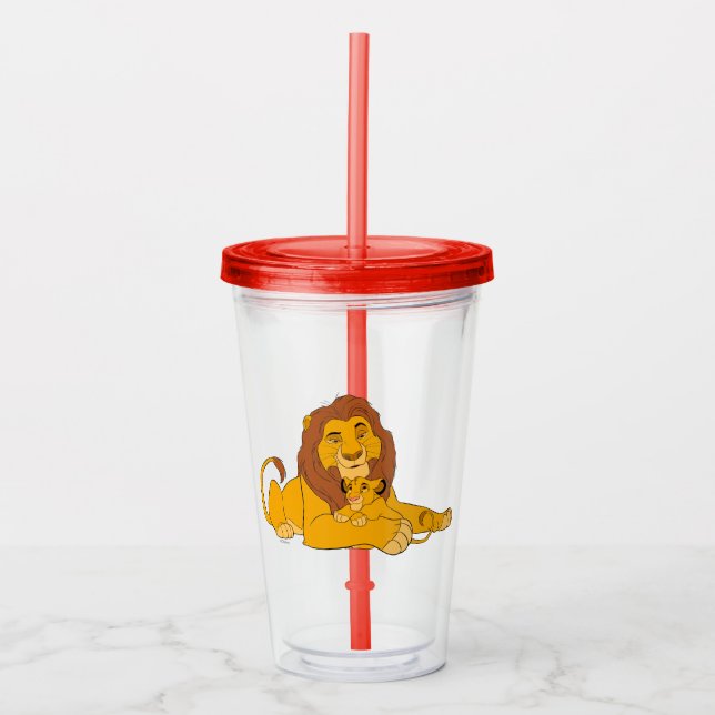 Mufasa & Simba Resting Acrylic Tumbler (Front)