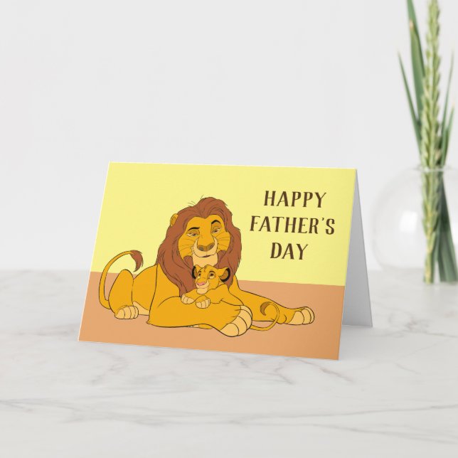 Mufasa & Simba Resting Card (Front)