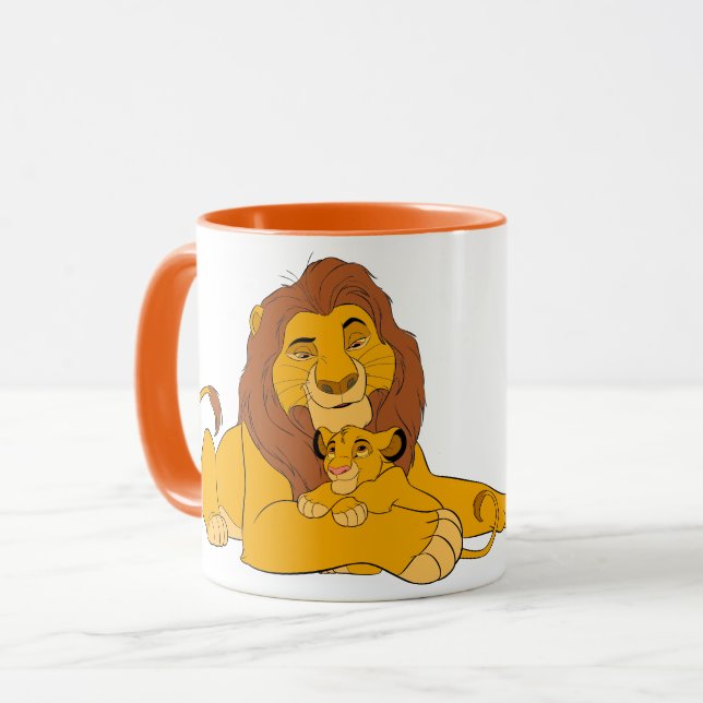 Mufasa & Simba Resting Mug (Front Left)