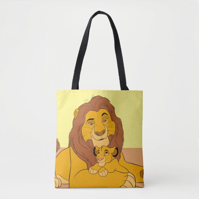 Mufasa & Simba Resting Tote Bag (Front)