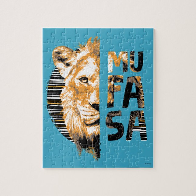 Mufasa Typography Jigsaw Puzzle (Vertical)