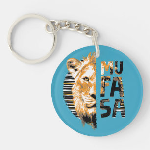 Mufasa Typography Keychain