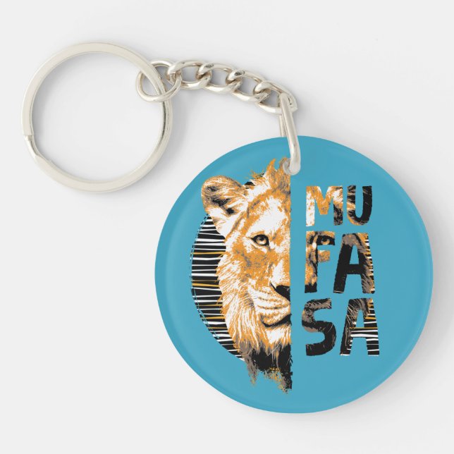 Mufasa Typography Keychain (Front)