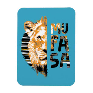 Mufasa Typography Magnet